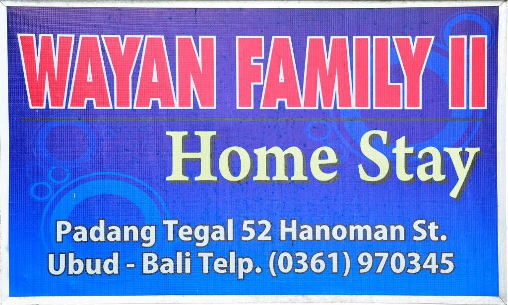 Wayan Family II Homestay Ubud  Luaran gambar
